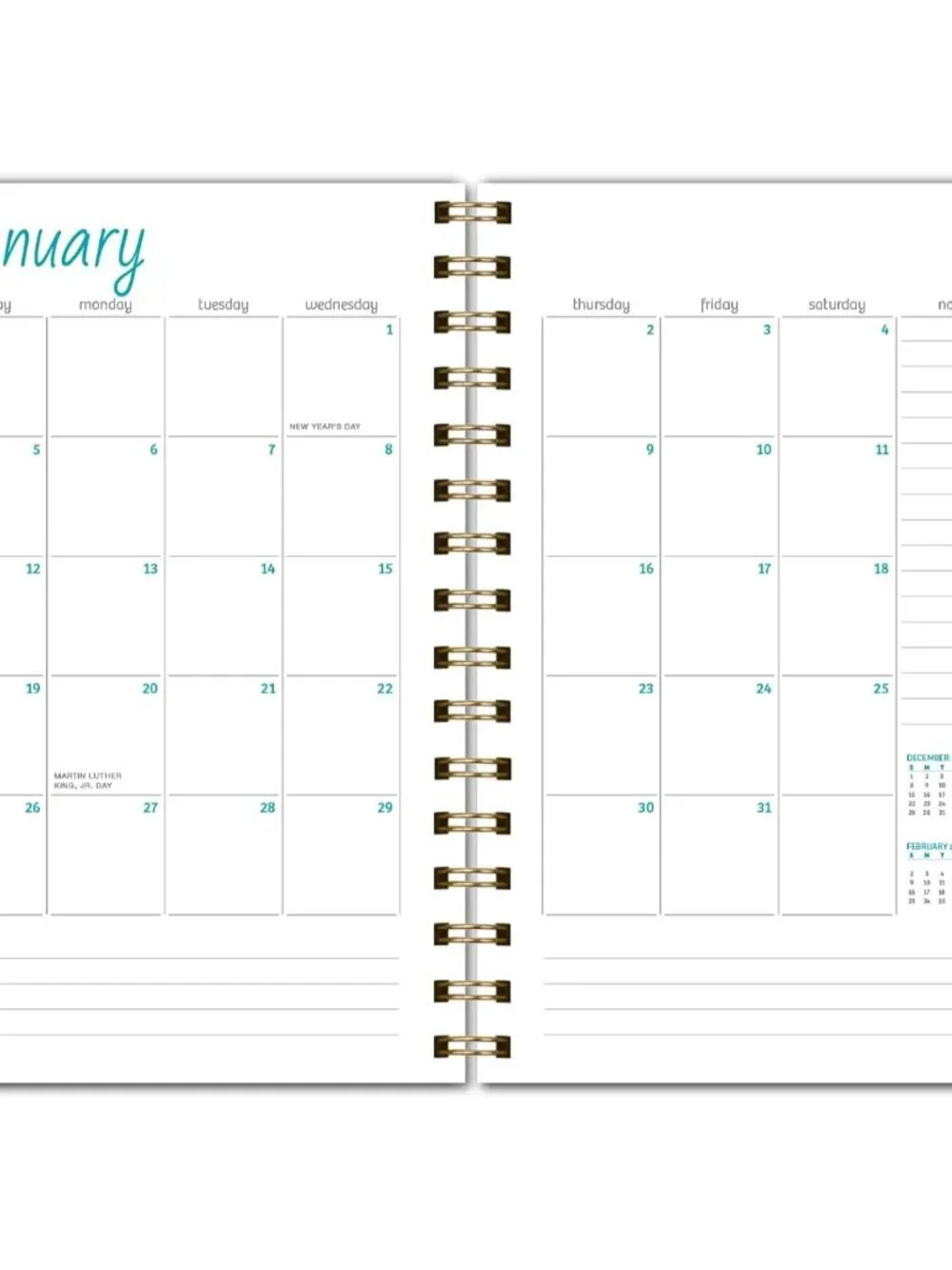 HARDCOVER 2025 Planner, 5.5"x8": 14 Months November 2024 - December 2025, Daily - Picture 4 of 8